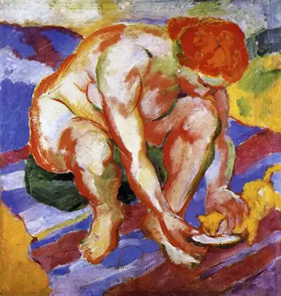Nude with Cat Franz Marc